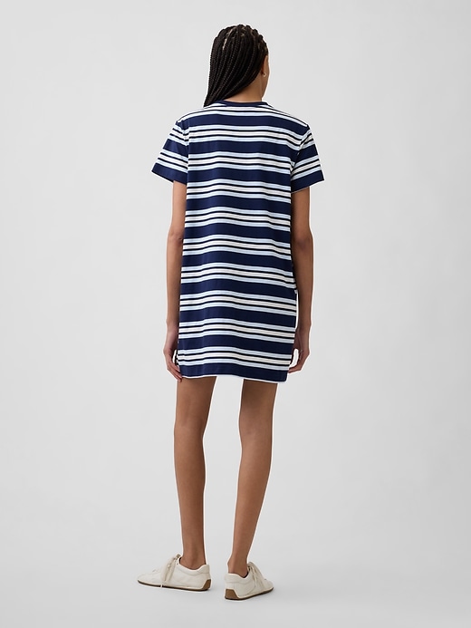 Image number 2 showing, Relaxed Stripe Mini T-Shirt Dress