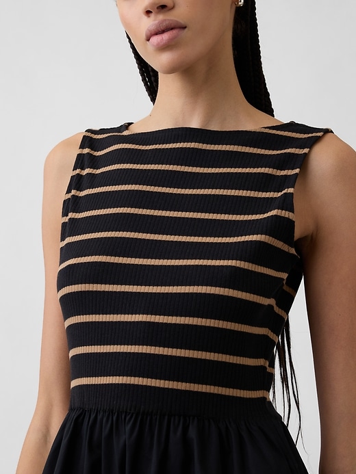 Image number 3 showing, Sleeveless Boatneck Midi Dress