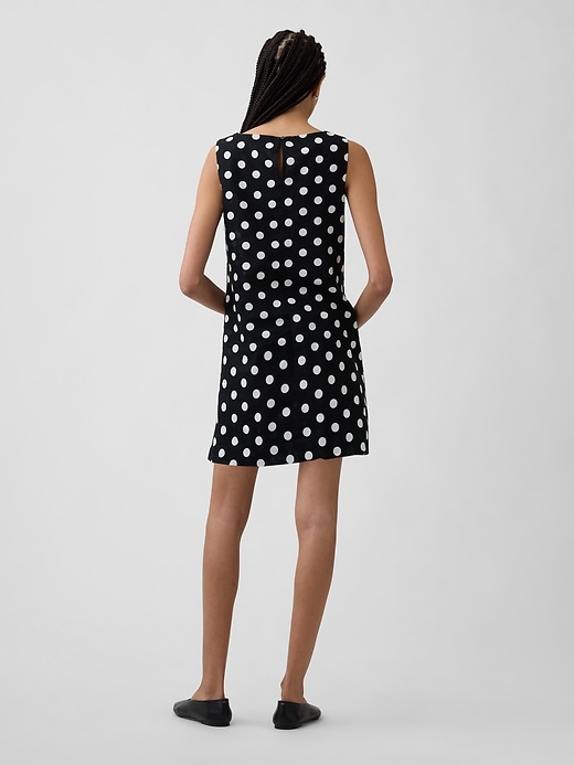 Image number 2 showing, Linen-Blend Apron Mini Dress