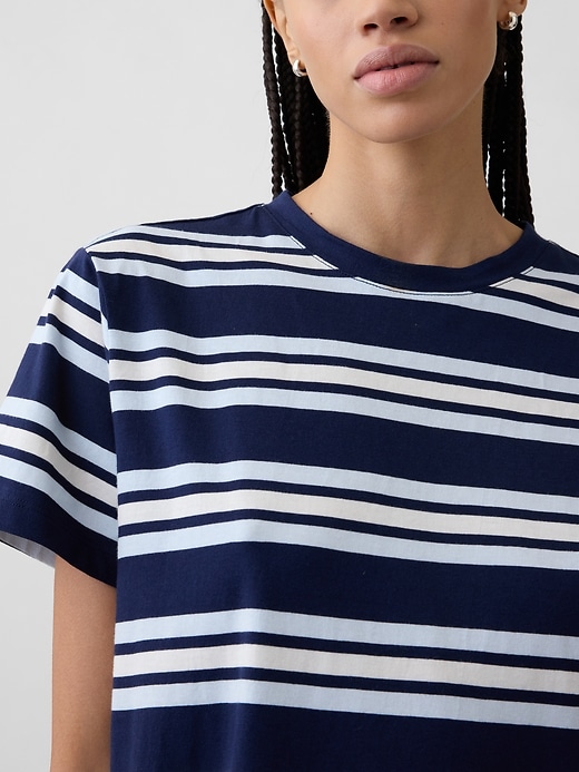 Image number 3 showing, Relaxed Stripe Mini T-Shirt Dress