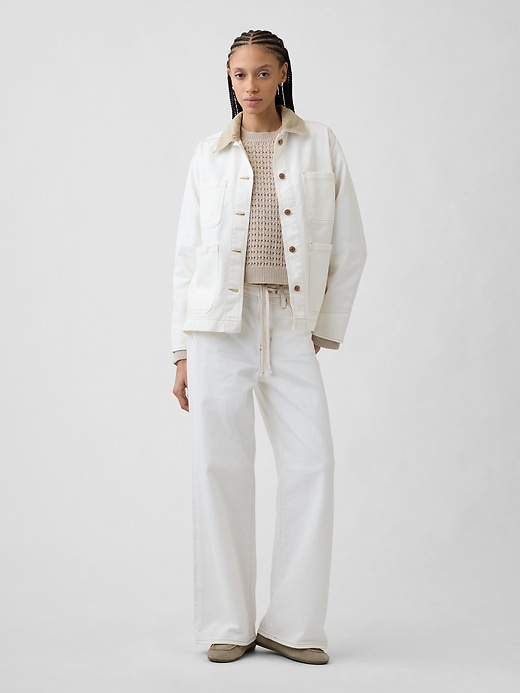 Image number 3 showing, Oversized Crochet Sweater