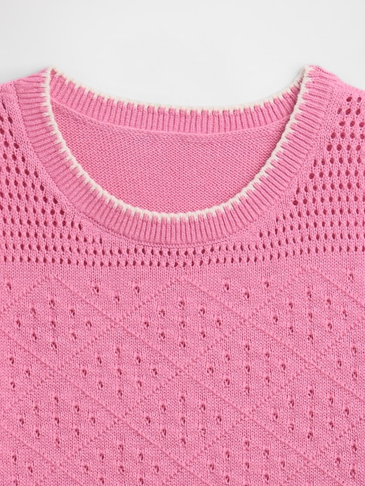 Image number 3 showing, Kids Relaxed Mixed-Stitch Sweater Top