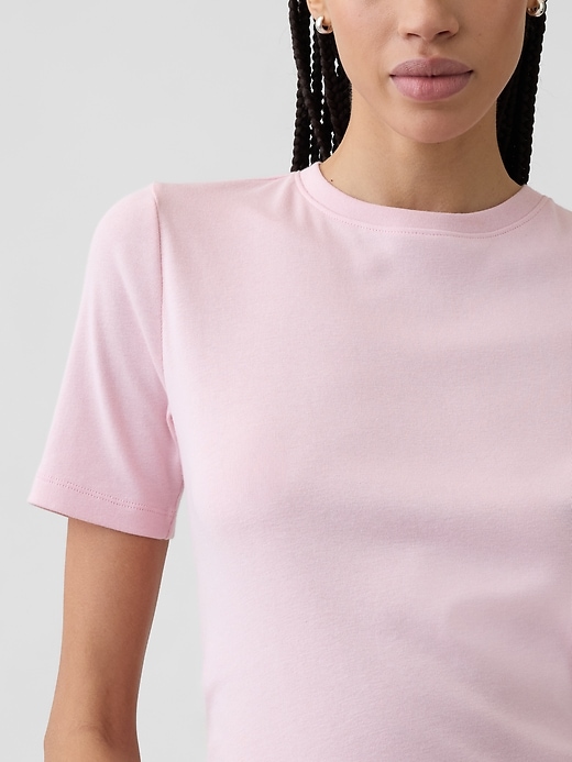 Image number 4 showing, Modern Ribbed Crewneck T-Shirt