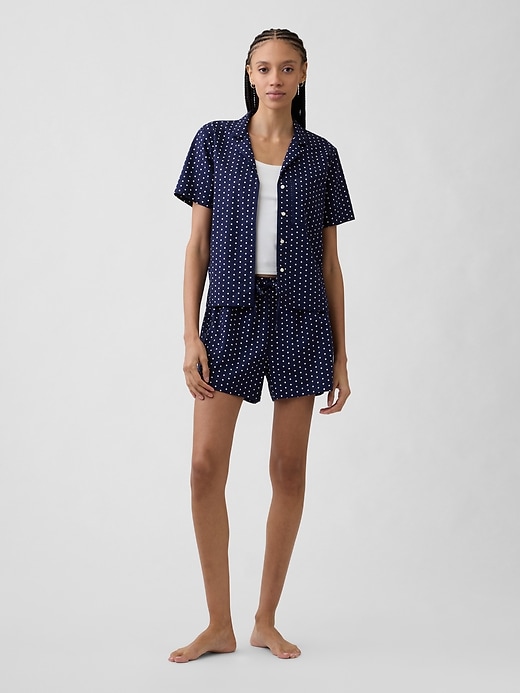 Image number 3 showing, Poplin PJ Shorts