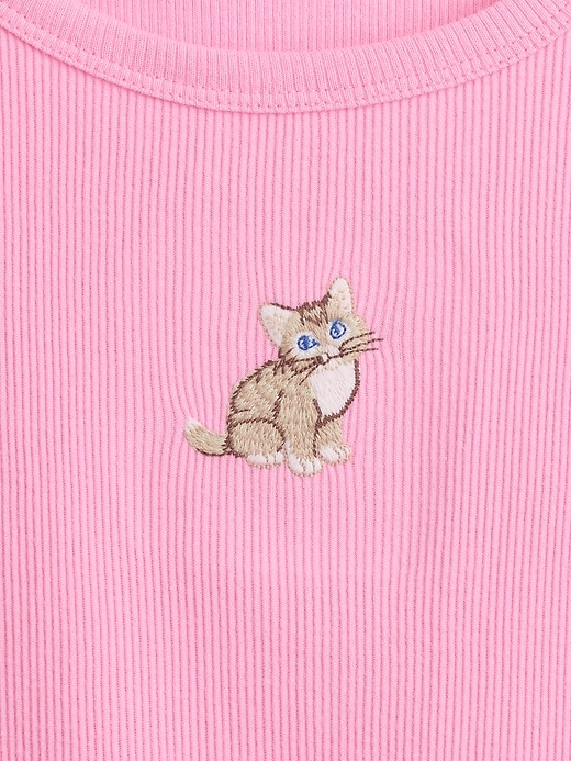 Image number 3 showing, Kids Ribbed Crewneck T-Shirt