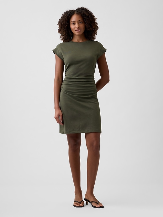 Image number 1 showing, Ruched Jersey Mini Dress