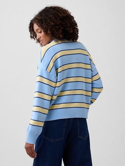 Image number 2 showing, Relaxed Cotton Crewneck Sweater