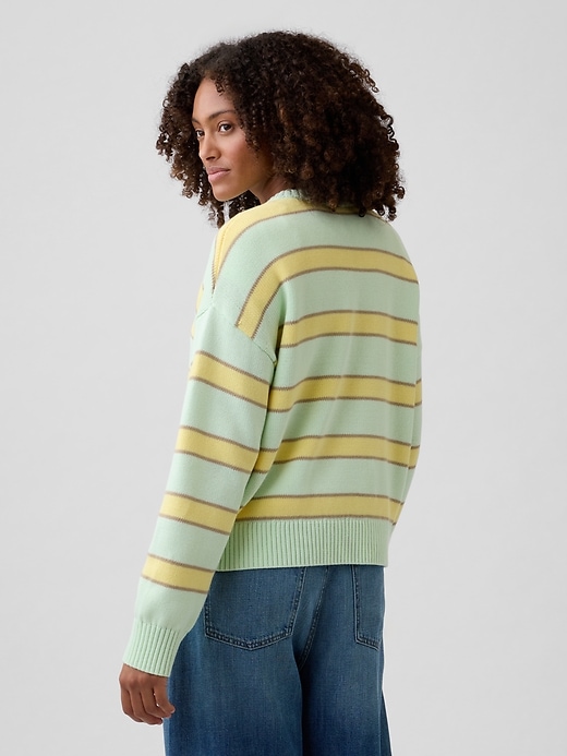 Image number 2 showing, Relaxed Cotton Crewneck Sweater