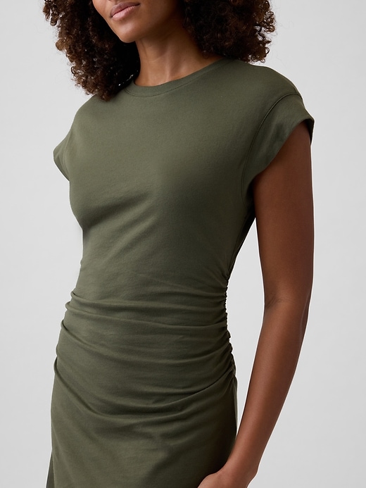 Image number 3 showing, Ruched Jersey Mini Dress