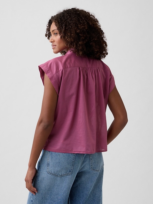 Image number 2 showing, Oversized Voile Shirt