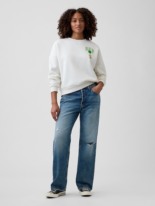 Image number 3 showing, Peanuts Oversized Wedge Sweatshirt