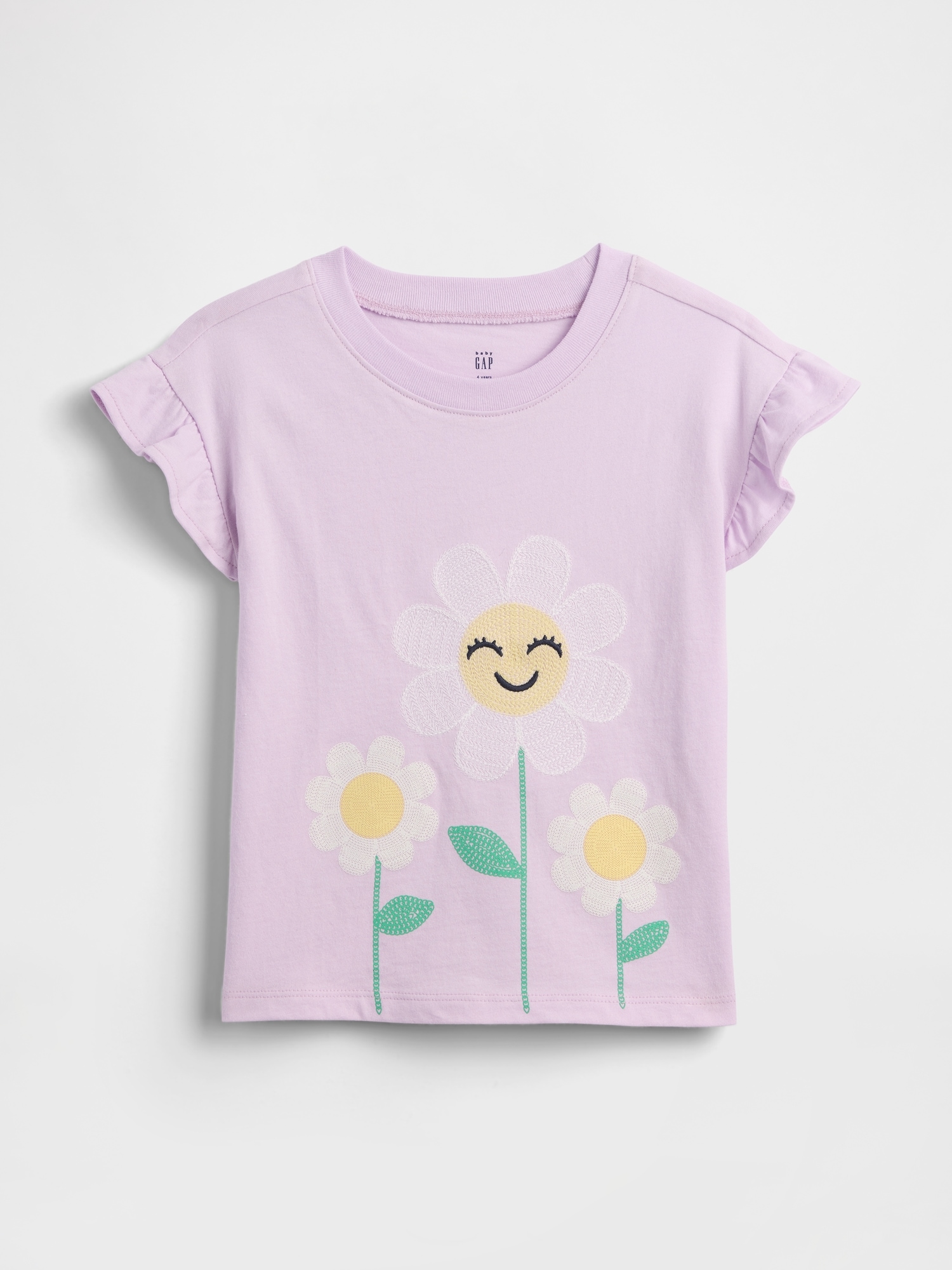 babyGap Ruffle 3D Graphic T-Shirt