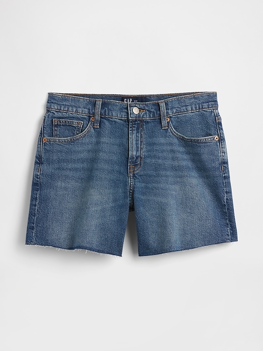 Image number 7 showing, 5" Mid Rise Soft Denim Shorts