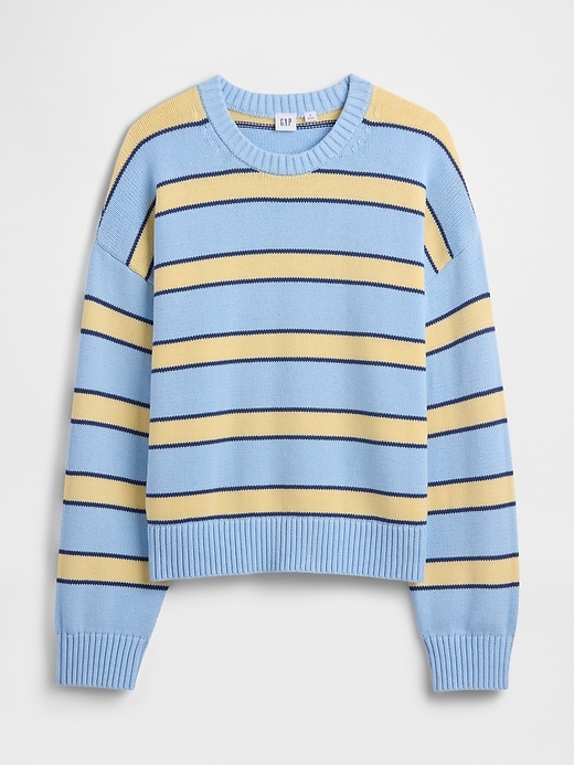 Image number 5 showing, Relaxed Cotton Crewneck Sweater