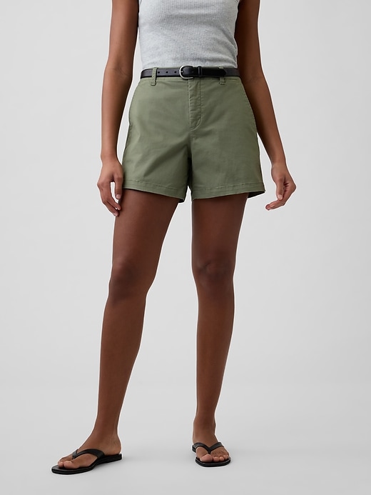 Image number 2 showing, 5" Mid Rise Downtown Khaki Shorts
