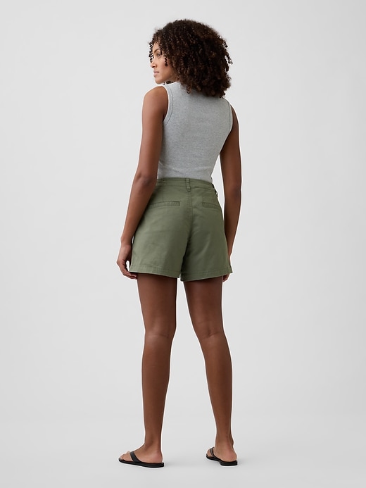 Image number 4 showing, 5" Mid Rise Downtown Khaki Shorts