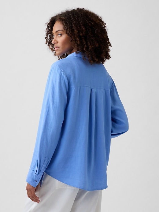 Image number 2 showing, Linen-Blend Easy Shirt