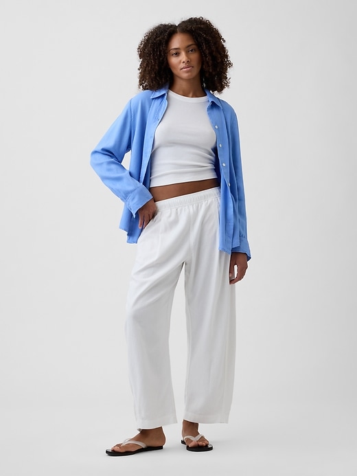 Image number 3 showing, Linen-Blend Easy Shirt