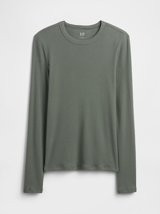 Image number 5 showing, Essential Ribbed Crewneck T-Shirt