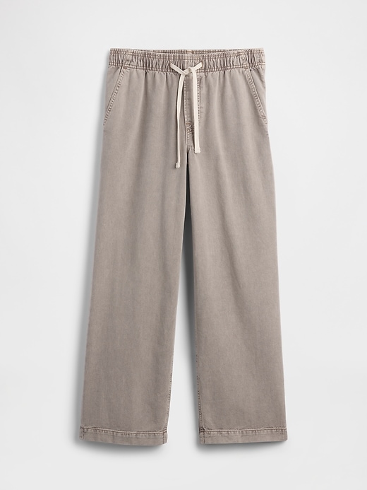 Image number 7 showing, High Rise Pull-On Wide-Leg Jeans