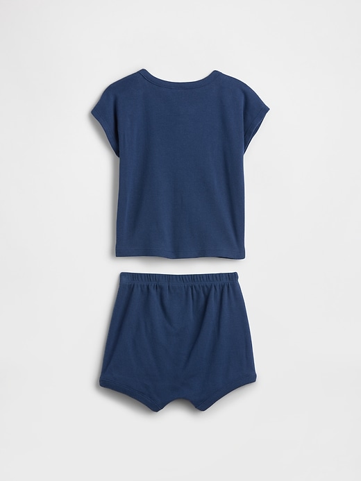 Image number 2 showing, Baby Two-Piece Graphic Outfit Set