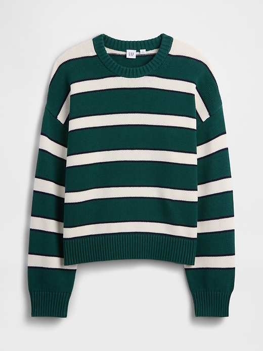 Image number 5 showing, Relaxed Cotton Crewneck Sweater