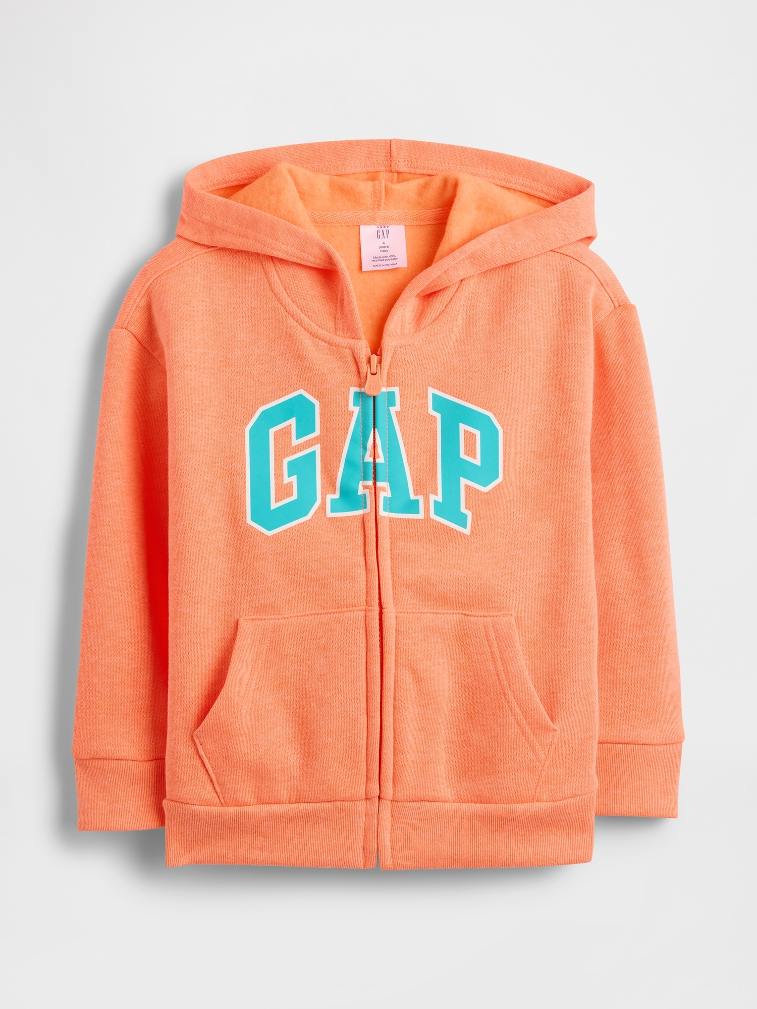 babyGap Relaxed Gap Logo Zip Hoodie