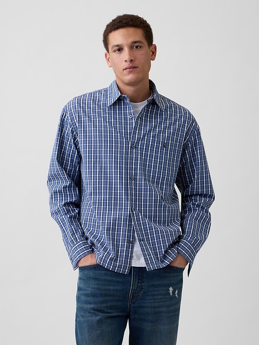 Image number 1 showing, Poplin Shirt in Boxy Fit