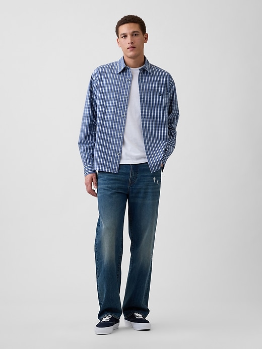 Image number 3 showing, Poplin Shirt in Boxy Fit