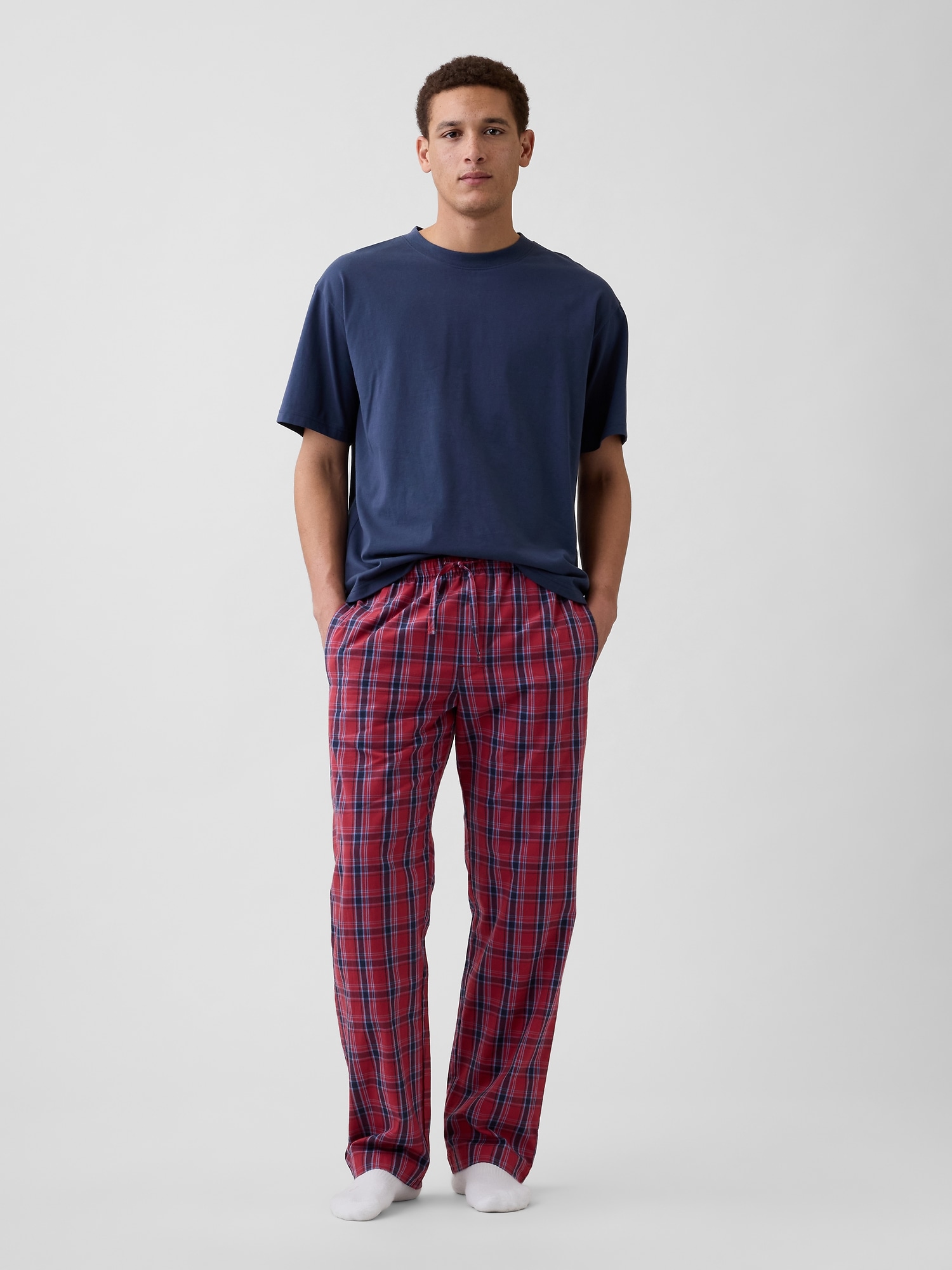 Relaxed Poplin PJ Pants