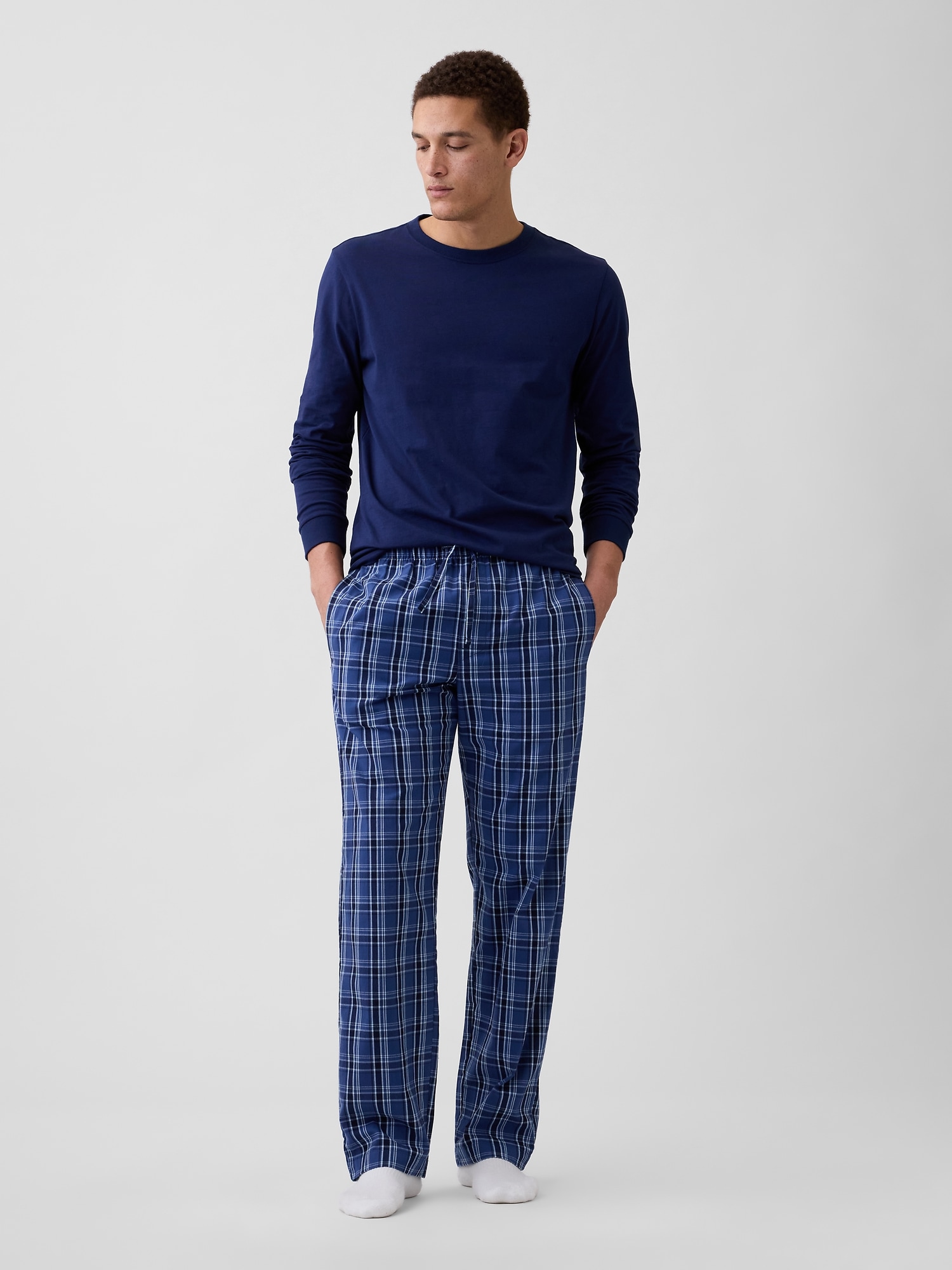 Relaxed Poplin PJ Pants