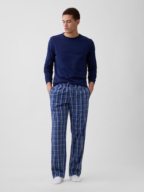 Relaxed Poplin PJ Pants