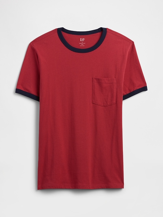 Image number 5 showing, Everyday Soft Ringer Pocket T-Shirt