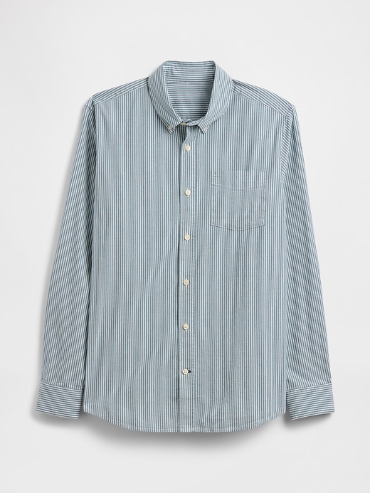 Image number 5 showing, Stretch Poplin Shirt in Standard Fit