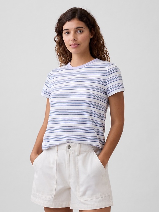 Image number 1 showing, Favorite Stripe Crewneck T-Shirt