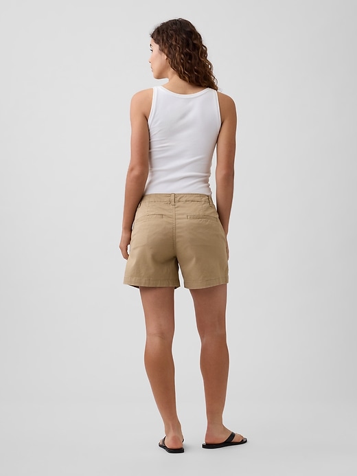 Image number 4 showing, 5" Mid Rise Downtown Khaki Shorts
