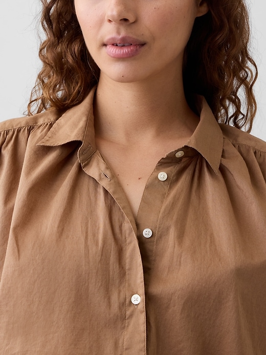 Image number 4 showing, Oversized Voile Shirt