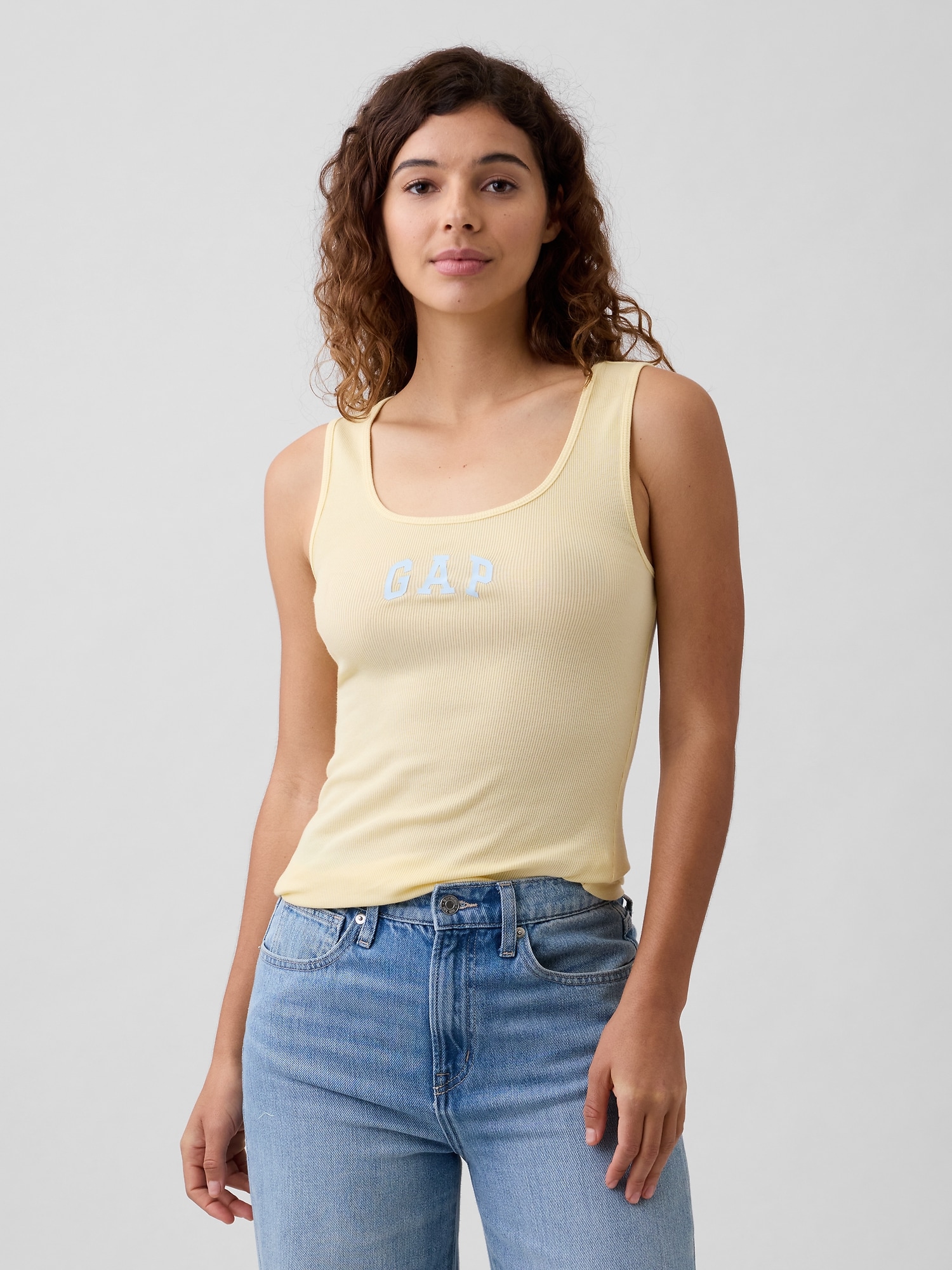 Gap Logo Ribbed Tank Top