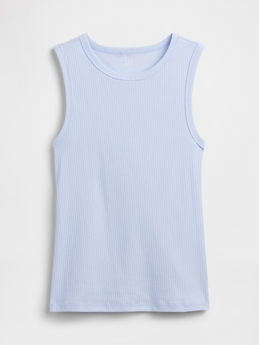 Image number 5 showing, Ribbed High-Neck Tank