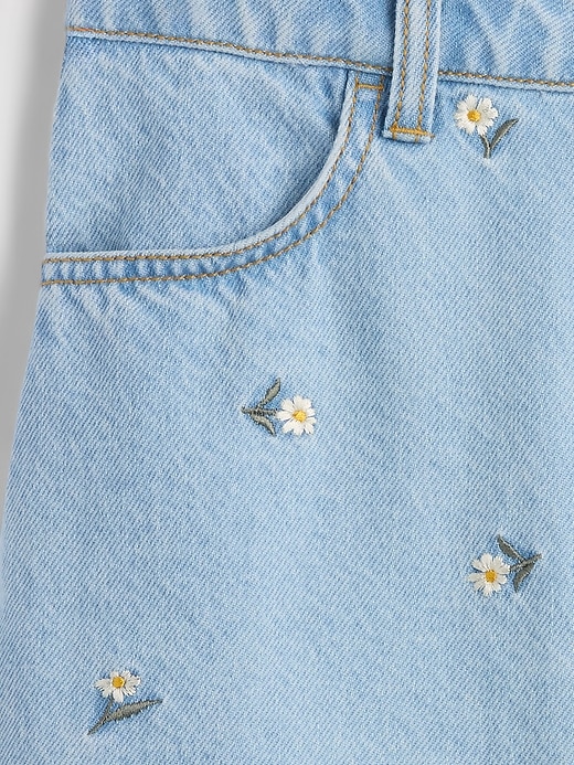 Image number 3 showing, Kids Embroidered Denim Skirt