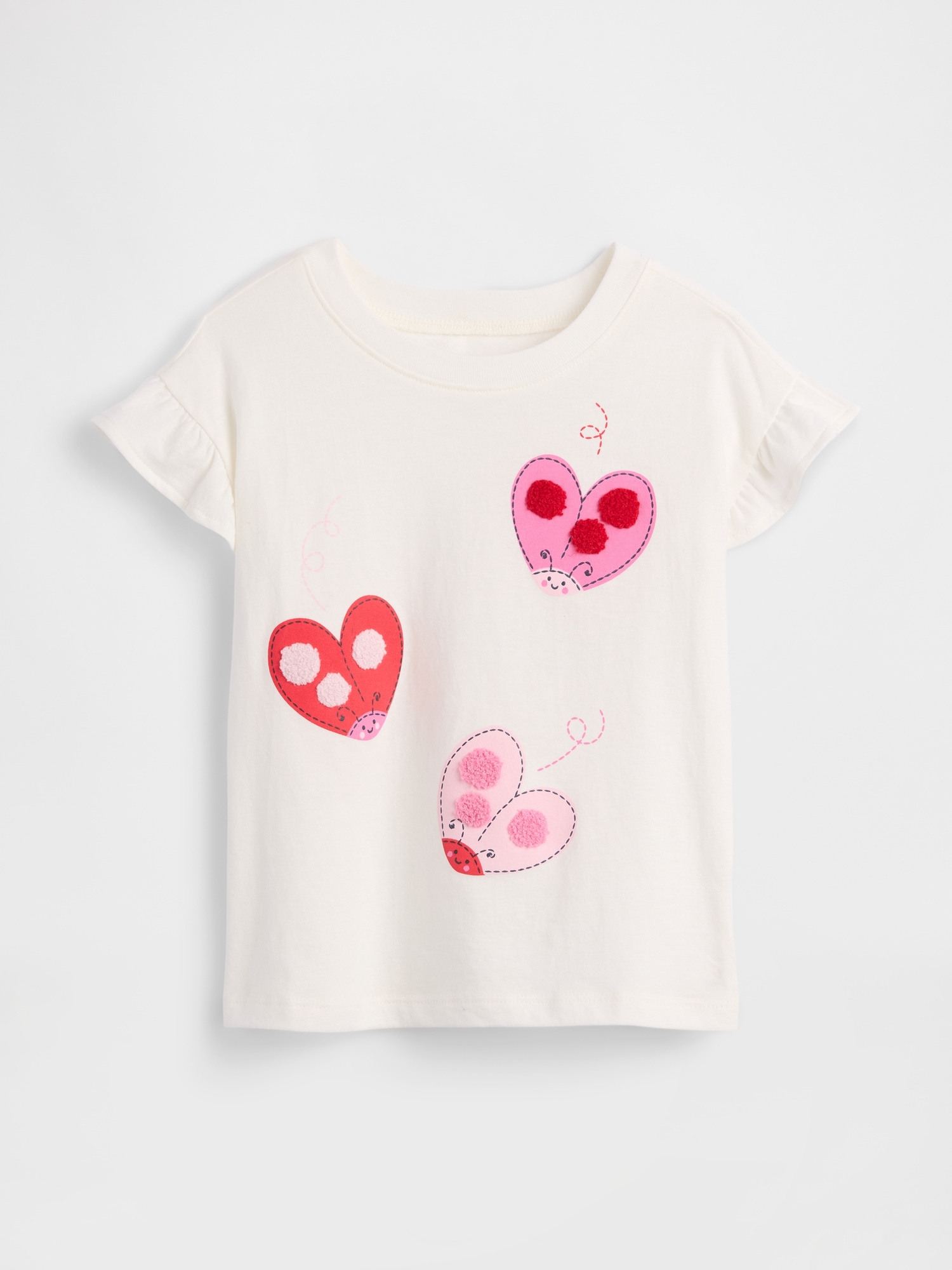 babyGap Ruffle 3D Graphic T-Shirt