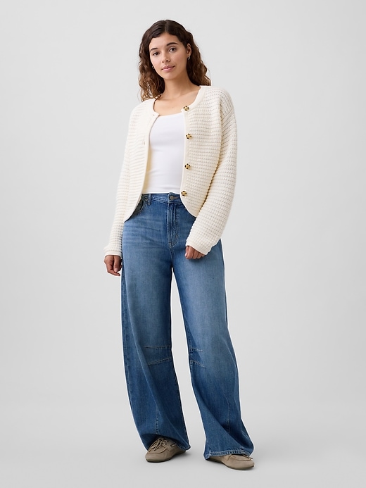 Image number 3 showing, Relaxed Textured Cardigan