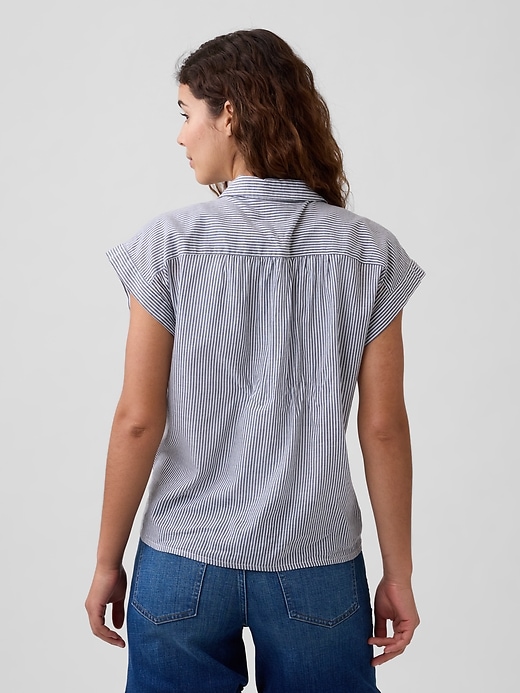 Image number 2 showing, Oversized Voile Shirt