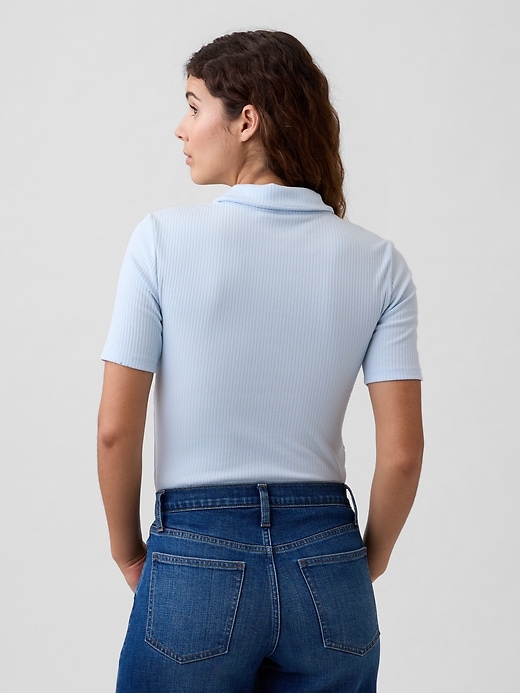 Image number 2 showing, Ribbed Polo Shirt
