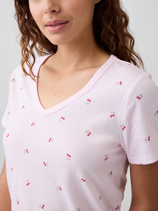 Image number 4 showing, Favorite Print V-Neck T-Shirt