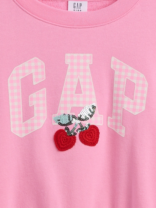 Image number 3 showing, Kids Oversized Wedge Graphic Sweatshirt