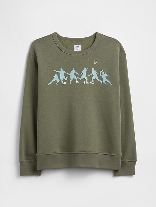 Image number 1 showing, Kids Relaxed Crewneck Graphic Sweatshirt