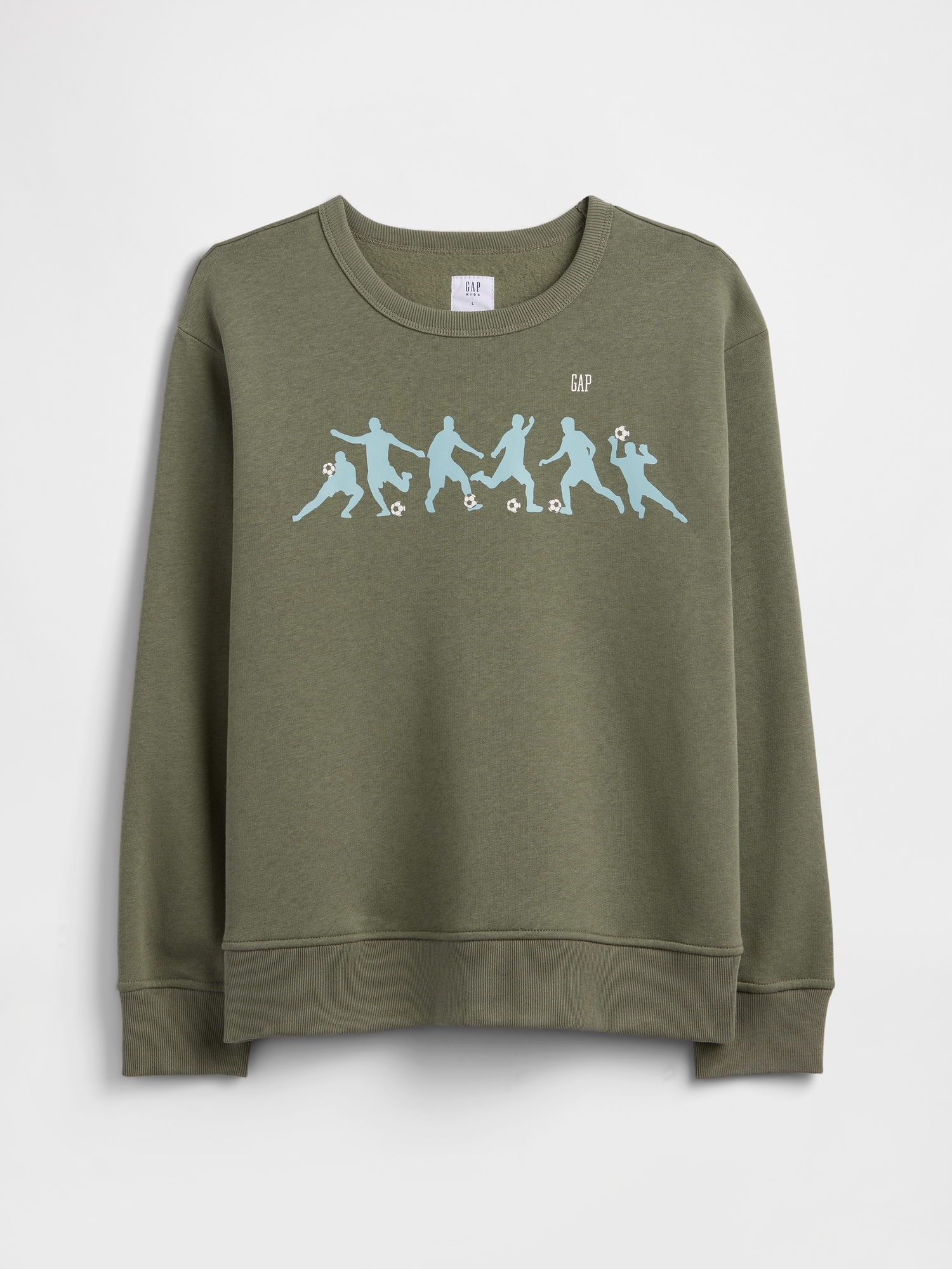 Kids Relaxed Crewneck Graphic Sweatshirt