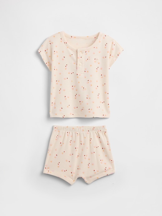 Image number 1 showing, Baby Two-Piece Graphic Outfit Set