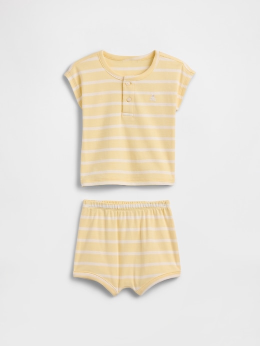Image number 1 showing, Baby Two-Piece Graphic Outfit Set